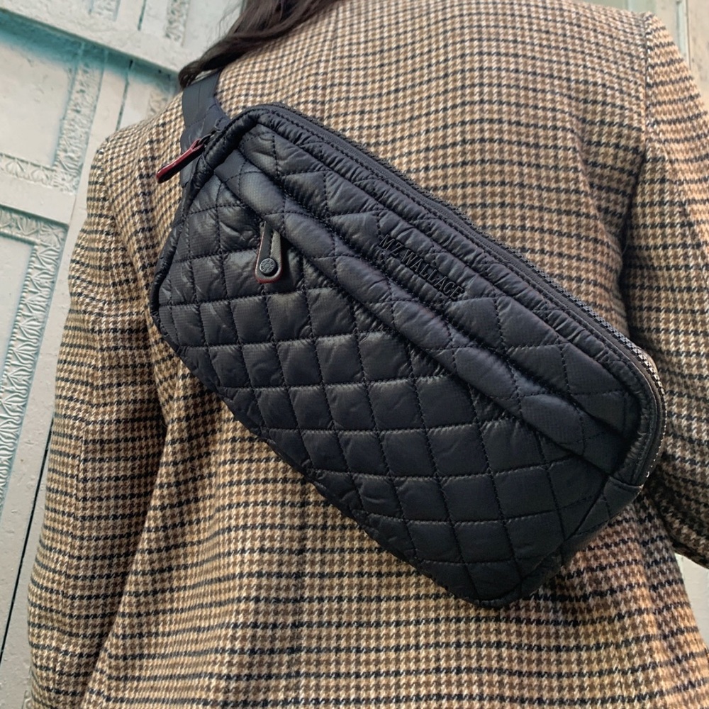 MZ Wallace Large Metro Belt Bag in Black gently used condition